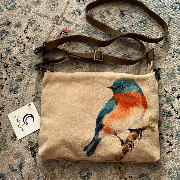 Cott N Curls Handbags - NWT Cott N Curls Bluebird Crossbody